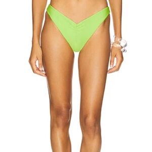 WeWoreWhat Neon Green Delilah Bikini Bottoms Size L NWT
